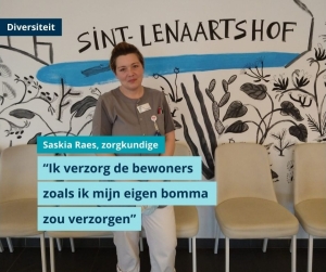 Week van de Diversiteit – Saskia Raes, zorgkundige Sint-Lenaartshof, vertelt haar verhaal